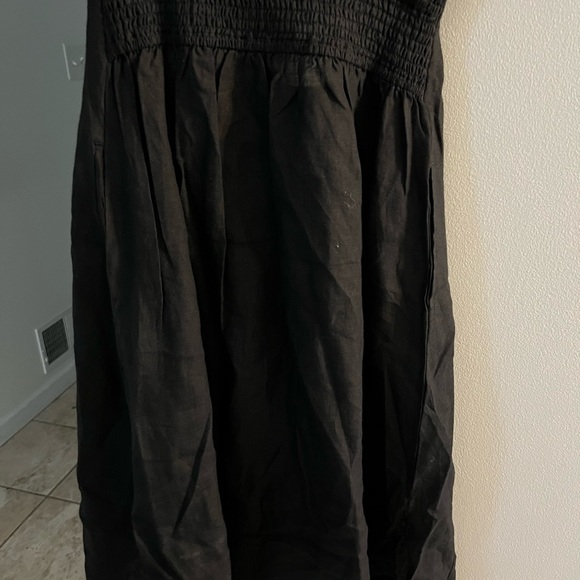 VITAMIN A PLAYA CUTOUT MIDI DRESS (linen) Large from Anthropologie - Picture 8 of 8